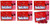Twizzlers Cherry Flavor Classic Bites 5-Ounce Boxes Pack of 6