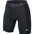 NIKE Mens Pro Shorts Black Dark Grey White Large