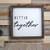 DONL9BAUER Better Together Framed Wooden SignQuotes  and  Sayings Wood Wall Decor Sign Farmhouse Wooden Plaque Art for HomeGardens Porch Gallery Wall Coffee Shops.