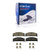 Detroit Axle - Front Ceramic Brake Pads w Hardware Kit for Models with Heavy Duty Brakes