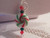 Old Fashioned Swirl Peppermint Candy Christmas Candy Glass Candy Necklace Red Green and White Peppermint Candy Necklace Christmas Jewelry