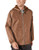 Brixton Mens Claxton Standard FIT Windbreaker Jacket Bison S