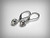 Cubic Zirconia Dangle Earrings in Solid Sterling Silver 925 6mm CZ Lever Backs