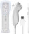 Bestseller2888 Nunchuck and Remote Controller for Nintendo Wii With Protective Silicone Case WHITE