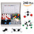 Organic Chemistry Class Molecular Model Kit 240Pcs - Sumnacon Inorganic Biochemistry Molecular Model Kit for Student,Teachers Biochemist Toxicologists Study, 86 Atoms + 153 Bonds + 1 Bond Remover