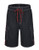 Nonwe Mens Beachwear Board Shorts Quick Dry with Mesh Lining Swim Trunks Black with Red Strap 34