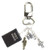 Holy Bible Clay Mini Book Key Chain Bag Purse Backpack Snap Swivel Lock Loop Clip Clasp