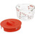 Pyrex Prepware 8-Cup Measuring Cup, Clear with Red Lid and Measurements