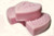 3pc Gift Set Large Heart Shaped Soaps - Carnation Scent Shea Butter Goat Milk Soap