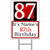 Personalized 87 Year Old Yard Sign  Each  - Customized by Partypro