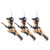 Design Toscano Temptress Witch Holiday Ornament: Set of Three