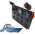 Rocker Switch Control Panel Circuit Breaker Car Marine 8-Gang Waterproof Circuit LED Rocker Switch Panel Breaker plus Voltmeter