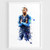 Kylian Mbappe France national football team World Cup 2018 - Wall Art Print Poster of the Original Watercolor Painting Football Soccer Poster