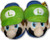Super Mario Brothers Luigi Plush Slipper