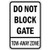 weewen Do Not Block Gate Tow Away Zone Wall Decor Sign Metal Sign for Outdoor Yard Safety Sign Aluminum Signs