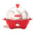 Dash Rapid Egg Cooker: 6 Egg Capacity Electric Egg Cooker for Hard Boiled Eggs, Poached Eggs, Scrambled Eggs, or Omelets with Auto Shut Off Feature - Red