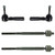 Detroit Axle - Front Inner and Outer Tie Rod Ends Replacement for 2007-2012 Dodge Caliber  2007-2017 Jeep Compass  2007-2017 Jeep Patriot