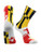 TCK Maryland Flag Crew Socks  White Large