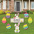Big Dot of Happiness Hippity Hoppity - Yard Sign  and  Outdoor Lawn Decorations - Easter Bunny Party Yard Signs - Set of 8