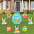 Big Dot of Happiness Quarantine Easter - Yard Sign and Outdoor Lawn Decorations - 2021 Egg and Bunny Party Yard Signs - Set of 8