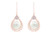 Freshwater Culture Shell Pearl Cubic Zirconia Teardrop Dangle 925 Sterling Silver Earrings for Women  10mm Freshwater Culture Shell Pearl Cubic Zirconia Teardrop Dangle 925 Sterling Silver Earrings for Women  10mm