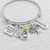 Teacher Bangle Thank you for helping me grow Teacher Gifts Initial Letter charm bracelet Inspire Tree charm