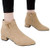 Gibobby Ankle Boots for Women Heel Womens Ankle Boots Pointed Toe Low Heel Side Split Stacked Zipper Booties
