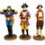 Set of Three Pirate See Hear Speak No Evil Decorative Shelf Sitter Figurines 5.5 inch tall
