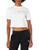 adidas Originals womens Pride Linear Cropped Tee White X-Large adidas Originals womens Pride Linear Cropped Tee White X-Large