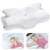 Elviros Cervical Memory Foam Pillow Contour Pillows for Neck and Shoulder Pain Ergonomic Orthopedic Sleeping Neck Contoured Support Pillow for Side Sleepers Back and Stomach Sleepers  White-S