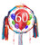 60TH Birthday Balloon Blast Pull Pinata  Each  by Partypro