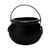 PMU Halloween Cauldron 6 Inch Black Plastic Party Accessory  1 Count   1 pkg  Pkg 6