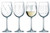 Luminarc 4 Piece 19 oz Nolita Etched Tulip, Clear