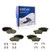 Detroit Axle- FRONT  and  REAR Ceramic Brake Pads w Hardware for 2007-2010 Ford Edge Lincoln MKX -  2007-2015 Mazda CX-7 CX-9