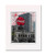 Coca Cola Sign Atlanta Georgia downtown fine art print souvenir original map print 11 inches x14 inches matted and ready-for- framing.