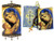 Religious Gift Blessed Virgin Mary Madonna  and  Child Icon Cloth Tapestry Rosary Zipper Close Pouch Keepsake Holder  and  Icon Banner W Crosses