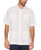 Cubavera Mens Short Sleeve Embroidered Guayabera Bright White Large