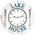 White Lake House Clock- Lake House Wall Clock
