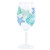 DEI 25246 Shell Pattern Wine Glass, Green