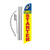 Remote Starter Advertising Feather Banner Swooper Flag Sign with 15 Foot Flag Pole Kit and Ground Stake