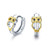 Owl Earrings Owl Hoop Earrings 925 Sterling Silver Huggie Earrings Hinged Cuff Earrings Small Sleeper Hoops Hypoallergenic Earrings For Women