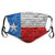 NYNELSONG Anti-Dust Cover Adjustable Earloop Flag of Texas on a Brick Wall Mouth Covers