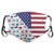 NYNELSONG Safety Cover Reusable Outdoor Covers American USA Flag Seamless Patterns Independence Printed Cover