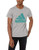 adidas Mens Badge of Sport Solid Graphic Tee Medium Grey Heather Large