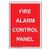 Vertical Fire Alarm Control Panel Label Decal 5x3.5 in. 4-Pack Vinyl for Fire Safety Equipment by ComplianceSigns