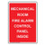 Vertical Mechanical Room Fire Alarm Control Panel Inside Label Decal 5x3.5 in. 4-Pack Vinyl for Fire Safety Equipment by ComplianceSigns