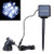 WONFAST 6 LEDs Solar Powered Super Bright Submersible Lamps RGB Color Changing Landscape Spotlight Projection Lights for Garden Pool Pond Outdoor Decoration Single Lamp