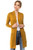 CIELO Womens Long Sleeve Sweater Duster Cardigan Mustard Small