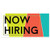 Summer Colors Now Hiring Business Window Display Large Format Sign
