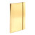 Poppin. Metallic Gold Medium Soft Cover Notebook